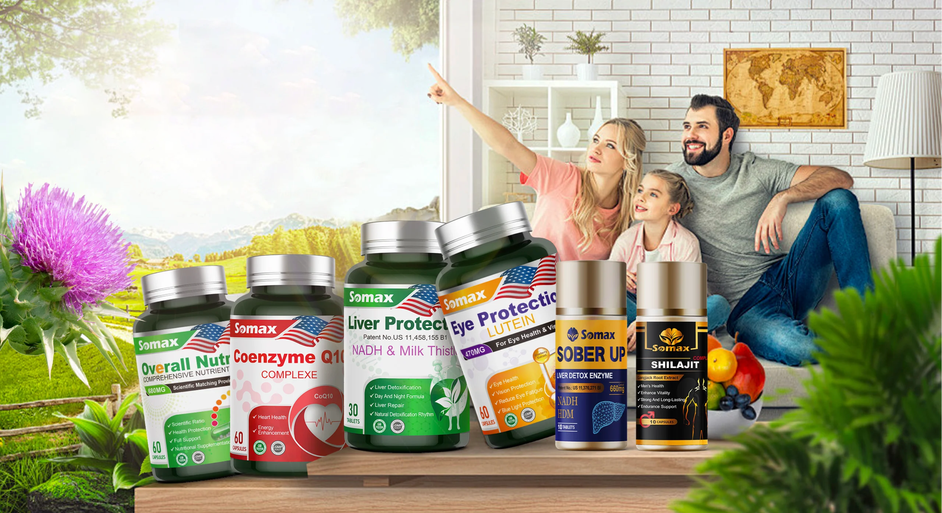 PureNutraHubs full product line display