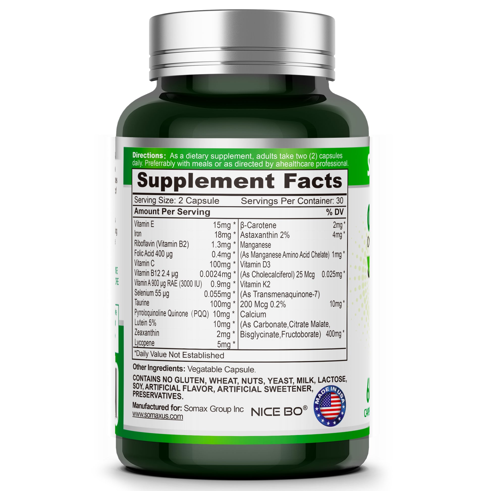 Somax multivitamin nutrition supplement