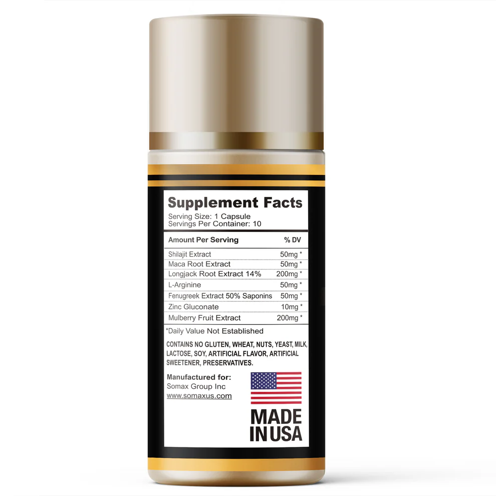 Somax东革阿里根提取物成分