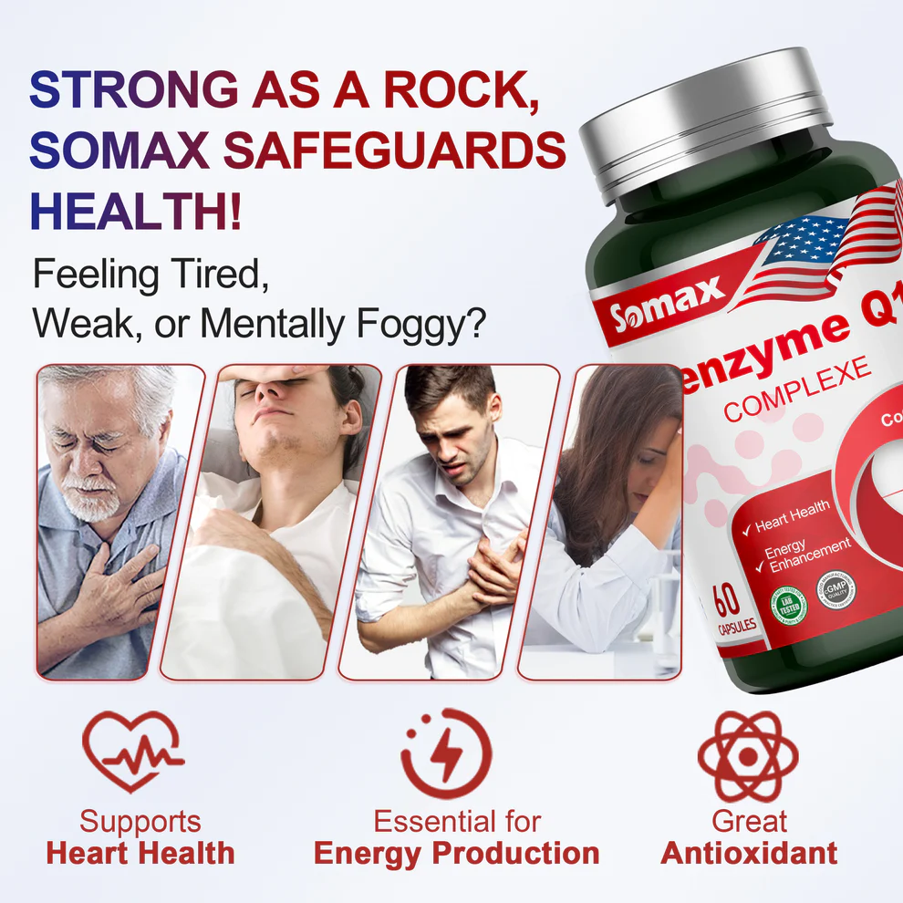 Somax Coenzyme Q10 Complex product details - 200mg high potency formula