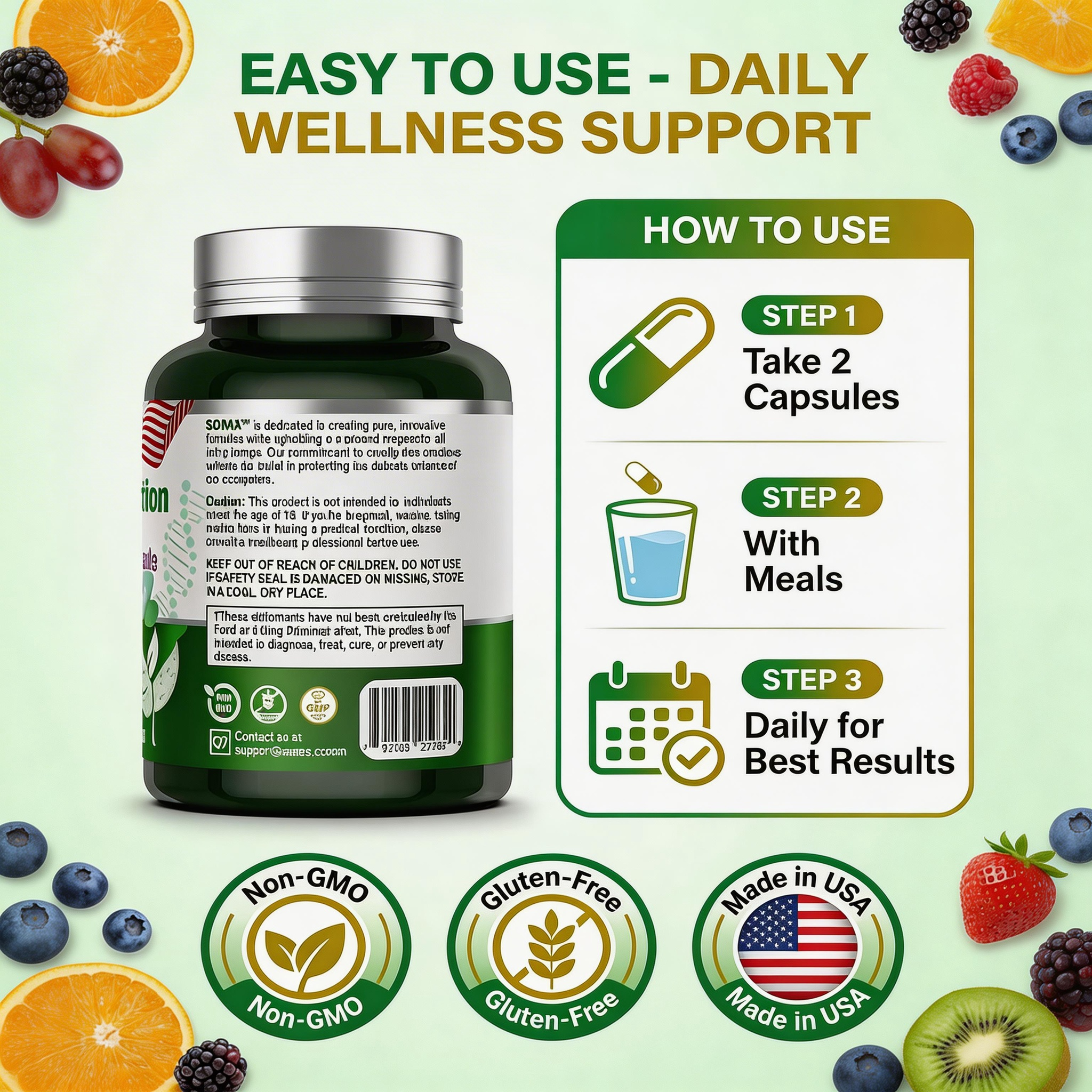 Somax Liver Protection display - NADH cellular energy support formula